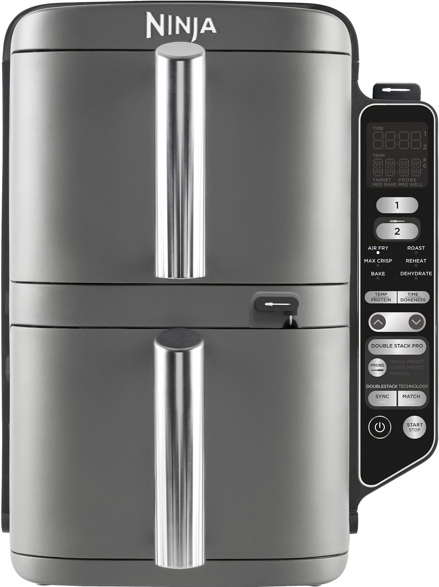 Мультипечь Ninja Double Stack XL 2-Level Hot Air Fryer 9.5 л with Smart Cook System (SL451EU) - Фото 1