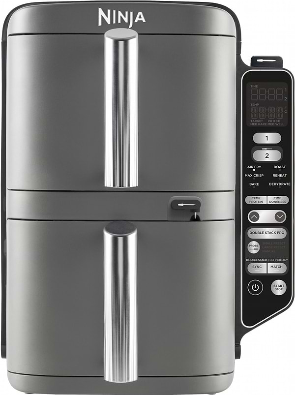 Фото - Мультипіч Ninja Double Stack XL 2-Level Hot Air Fryer 9.5 л with Smart Cook System (SL451EU)