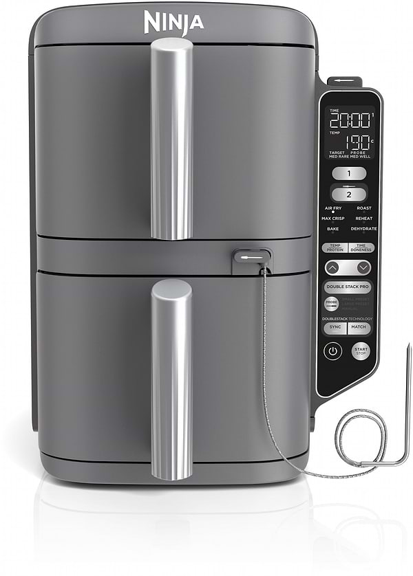 Фото - Мультипіч Ninja Double Stack XL 2-Level Hot Air Fryer 9.5 л with Smart Cook System (SL451EU)