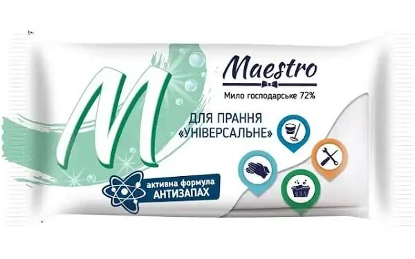Мило господарське Maestro 72% 125г (000 000 000 27) - Фото 1