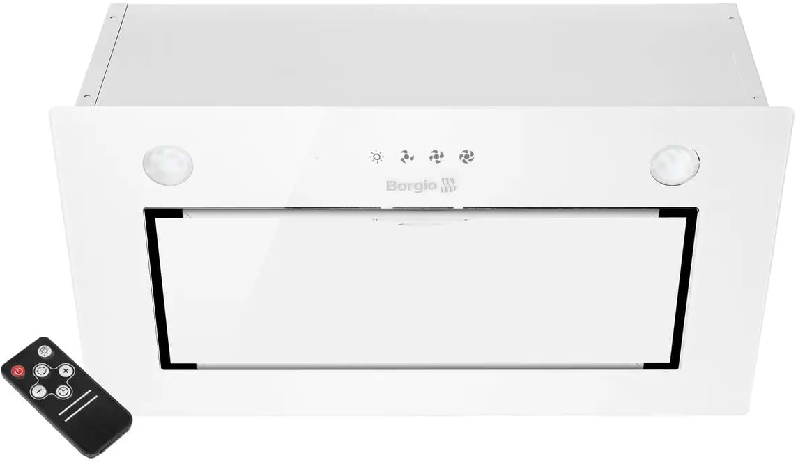Вытяжка встраиваемая Borgio BBG (TR) 5850 White Glass SU 850 - Фото 1