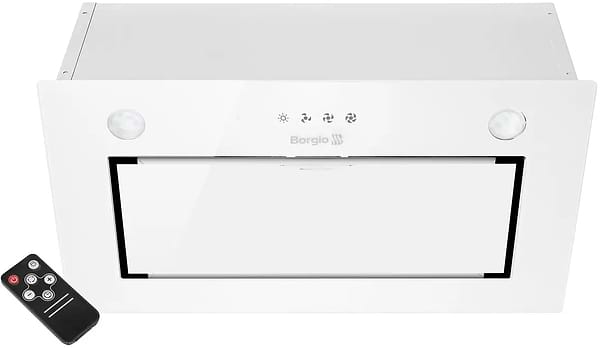 Фото - Витяжка вбудована Borgio BBG (TR) 5850 White Glass SU 850 Фото - Витяжка вбудована Borgio BBG (TR) 5850 White Glass SU 850