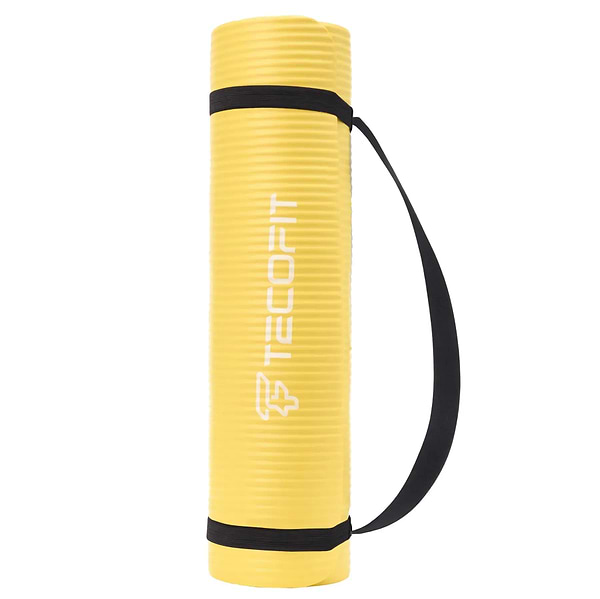Фото - Коврик для йоги и фитнеса TECOFIT 183х61х1 см NBR Yellow (TOP20106462/4)