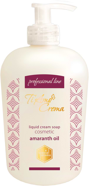 Рідке мило для рук Ti Amo Crema Косметичне з олією амаранту (professional line)  450 мл (4820263234143)