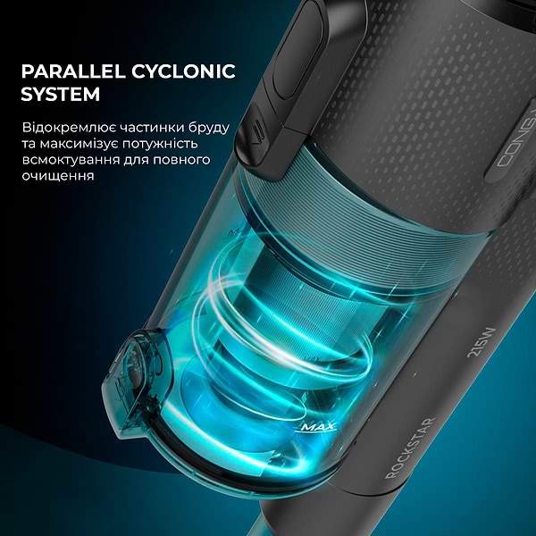 Фото - Уцінка - Пилосос ручний для дому Cecotec Conga Rockstar 1500 Ray Ergowet Animal (CCTC-08424)