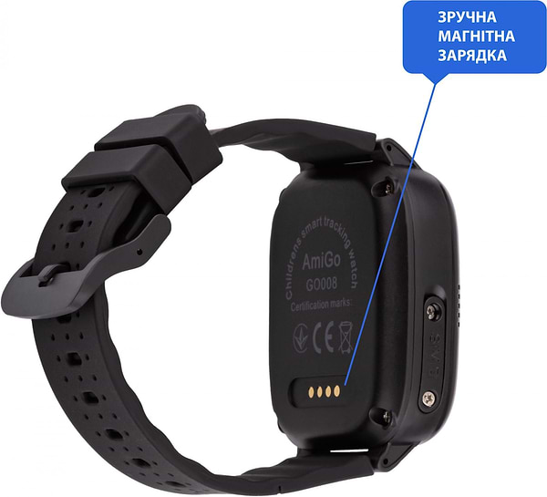 Фото - Детские часы AmiGo GO008 Milky GPS WIFI Black