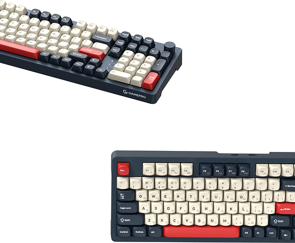 Фото - Уценка - Клавиатура беспроводная игровая GamePro Asgard Drakkar Keychron Super Blue (MK305BL)