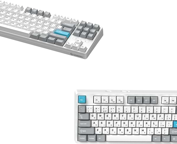 Фото - Клавиатура беспроводная игровая GamePro Asgard Ragnar Keychron Super White (MK285WH)