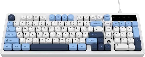 Фото - Клавиатура проводная игровая Ajazz AF98 Glacier Blue (AF98-GB)