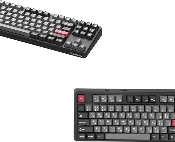 Фото - Клавіатура бездротова ігрова GamePro Asgard Ragnar Keychron Super Black (MK285BK)