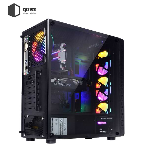 Фото - Системный блок QUBE QB Ryzen 5 5600X RX 550 4GB 161 (Ryzen55600XRX 5504GB161)