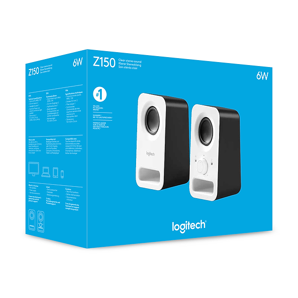 Фото - Комп'ютерна акустика компактна 2.0 Logitech Z150 White