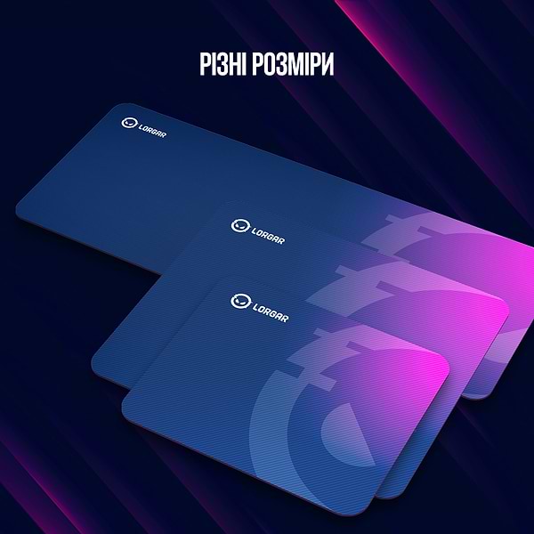 Фото - Килимок для миші ігровий Lorgar Main 133 Gaming Mouse Pad Purple (LRG-GMP133)