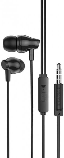 Навушники вкладиші дротові BOROFONE BM61 Wanderer Black (6931474746054)