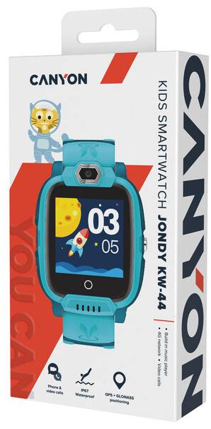 Фото - Уценка - Детские часы Canyon Jondy KW-44 Kids 4G Camera GPS WiFi Music Green (CNE-KW44GB)