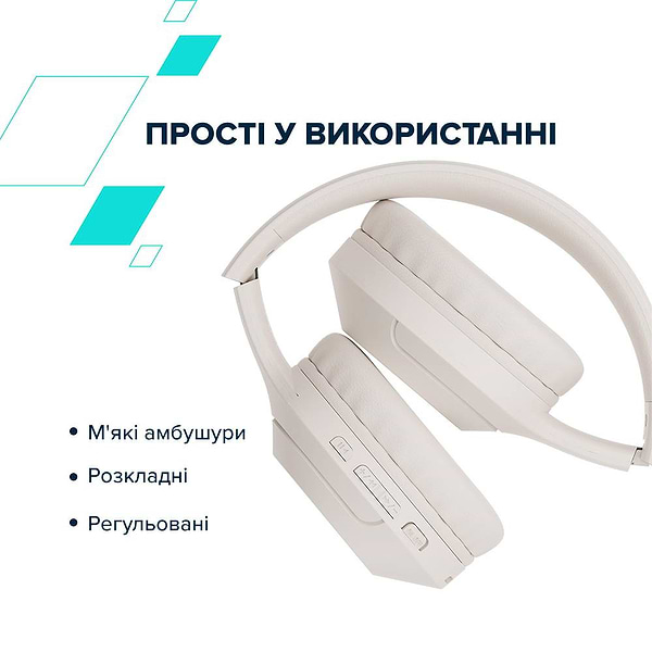 Фото - Наушники полноразмерные беспроводные Canyon BTHS-3 Beige (CNS-CBTHS3BE)