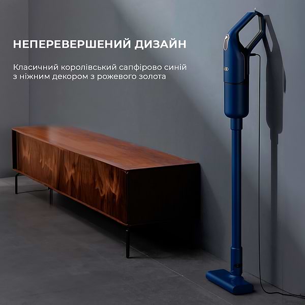 Фото - Пилосос ручний для дому Deerma Corded Stick Vacuum Cleaner Blue (DX1000W)