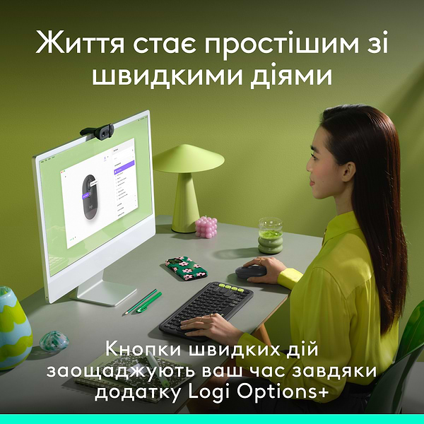Фото - Миша бездротова Logitech POP Mouse with emoji Graphite (910-007412)