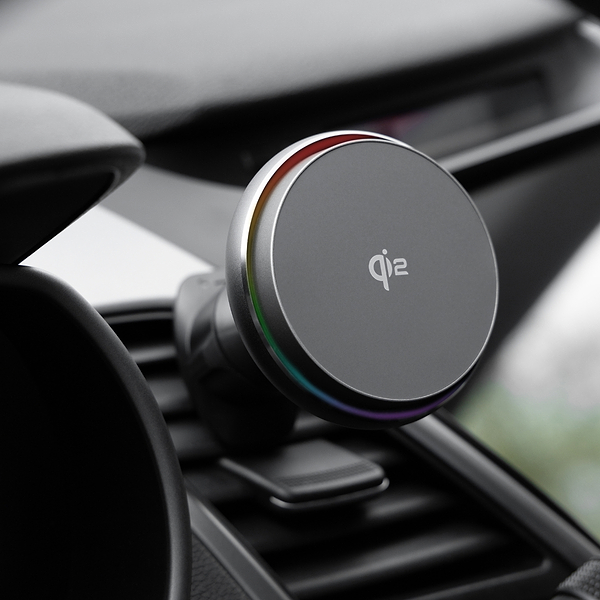 Фото - Автодержатель с беспроводной зарядкой Proove IceCore QI2 15W Gray (WHIC15002003)