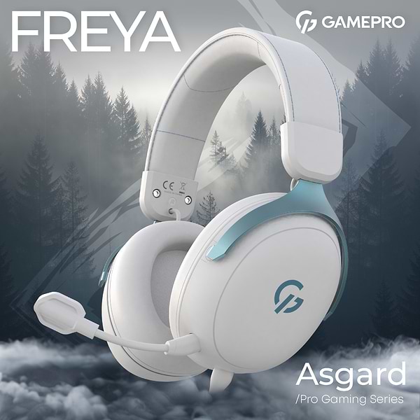 Фото - Гарнітура дротова ігрова GamePro Asgard Freya (HS145W)