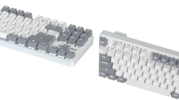 Фото - Клавіатура дротова GamePro Genesis Metallic Outemu Red Swithes USB White (MK110W)