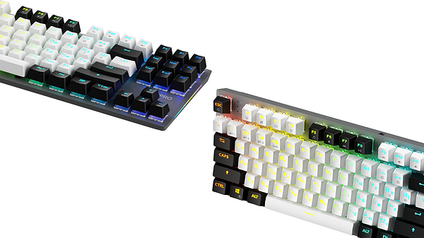 Фото - Клавиатура беспроводная игровая GamePro Genesis Joker Pro 87% Wireless/Bluetooth/USB Gray (MK124G Pro)