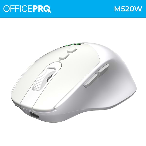 Фото - Мышь беспроводная OfficePro Silent Click Wireless White (M520W)
