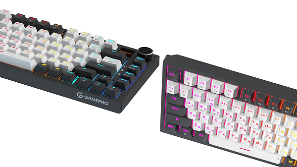 Фото - Клавиатура беспроводная игровая GamePro Asgard Valhalla Pro 75% Wireless/Bluetooth/USB White (MK160W-D-Pro)