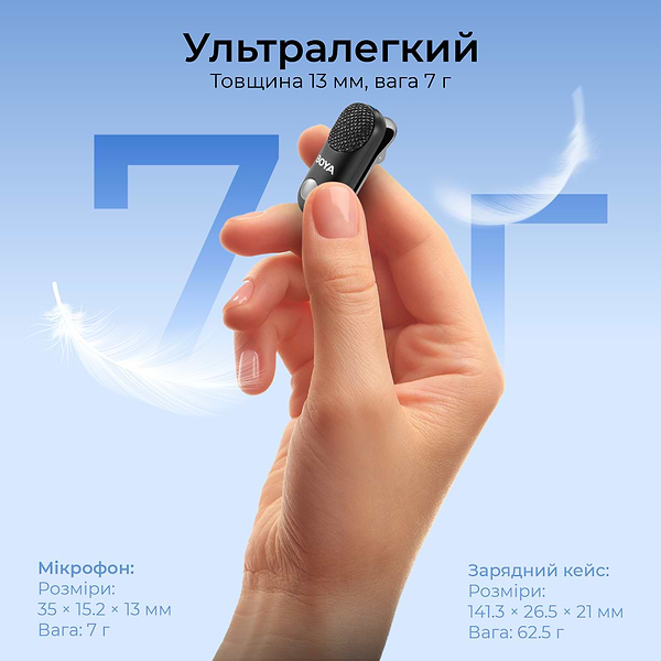 Фото - Мікрофон для смартфона Boya Magic-07 Type-C/TRS Black