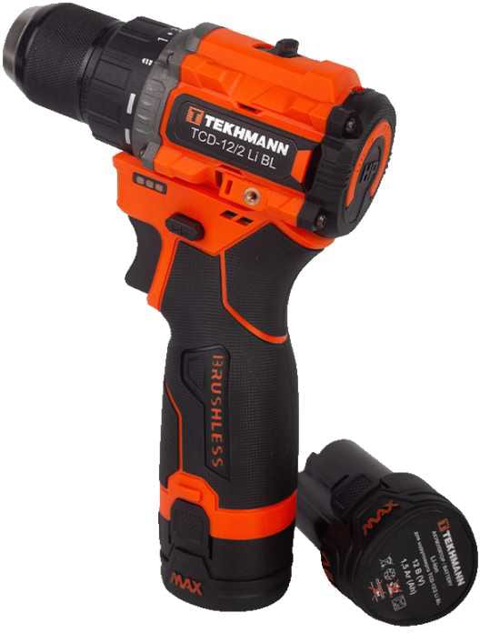 Фото - Дриль-шуруповерт Tekhmann TCD-12/2 Li BL 12В (854606)