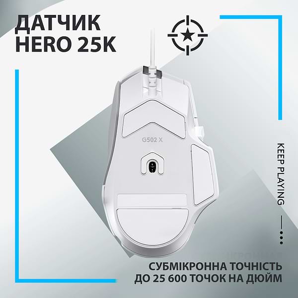 Фото - Мышь проводная игровая Logitech G502 X USB White (910-006146)