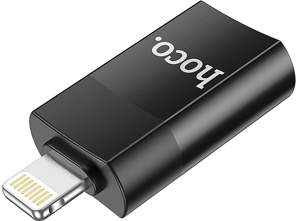 Фото - Перехідник HOCO UA17 iP Male to USB female USB2.0 adapter Black (6931474761989)