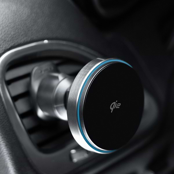 Фото - Автотримач з бездротовою зарядкою Proove Titanium Circle Qi2 15W Gray (WHTC15010003)