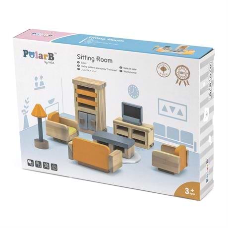 Фото - Меблі і будиночки для ляльки PolarB Вітальня (44037)