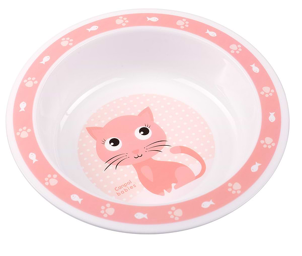 Фото - Тарелка для малыша Canpol babies глубокая розовая (4/412_pin)