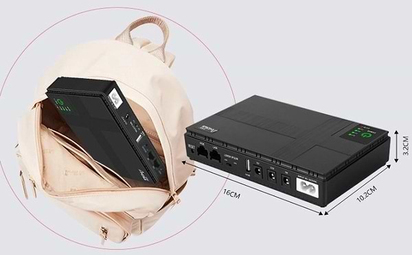 Фото - Источник бесперебойного питания Andes 18W 8800mAh 12V/9V/5V (DC1018P)