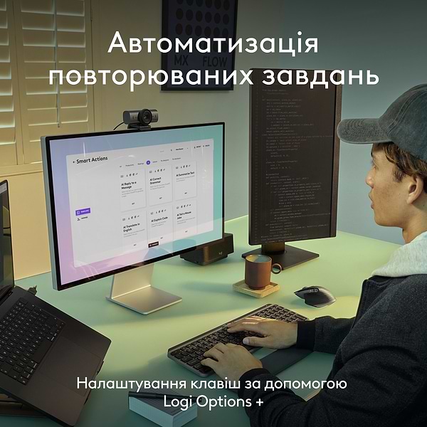 Фото - Клавиатура беспроводная Logitech MX Keys S for Mac Space Grey (920-011637)
