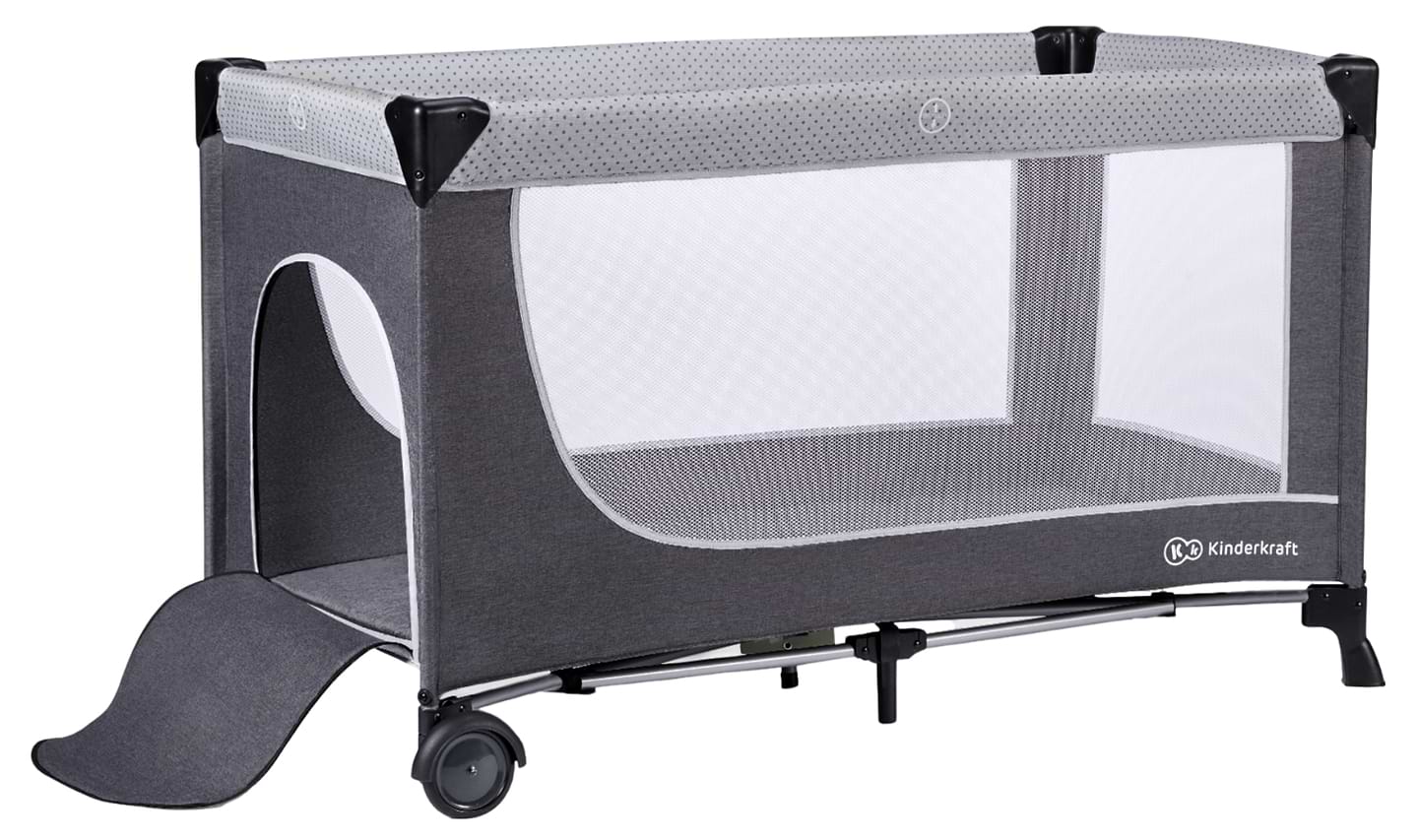 Манеж-ліжко Kinderkraft Leody Grey (KCLEOD00GRY00AC)