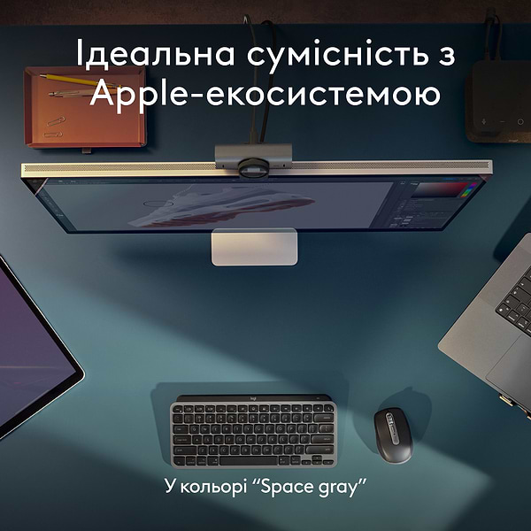 Фото - Клавиатура беспроводная Logitech MX Keys Mini For Mac Space Grey (920-012652)