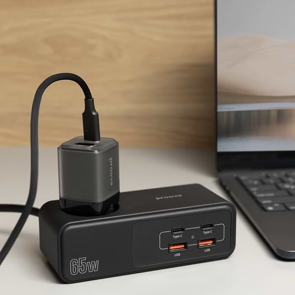 Фото - Мережевий фільтр Proove Homester Pro 65W (AC + 2xType-C + 2xUSB) 1.5m Black (PSHP25002201)