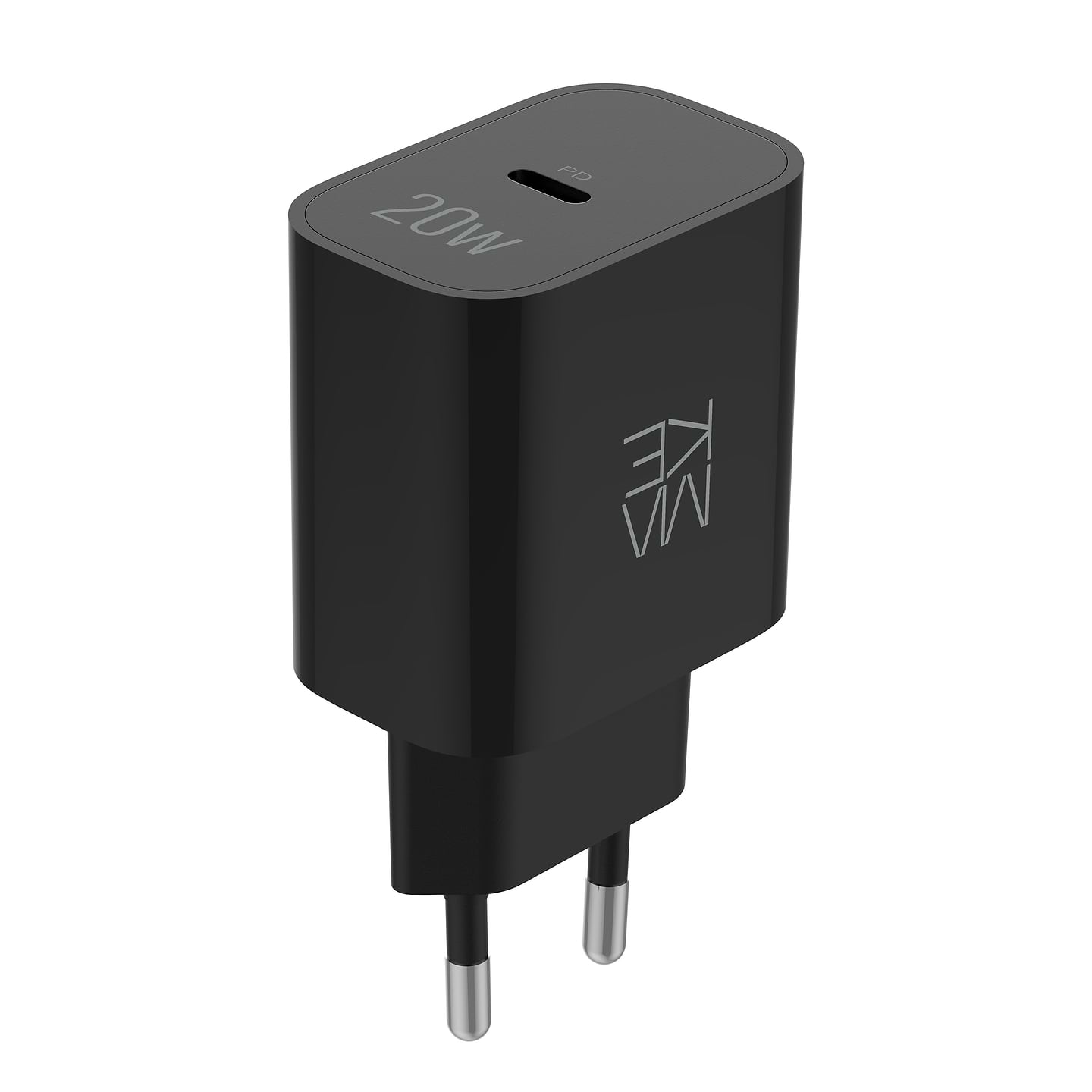 Мережевий зарядний пристрій MAKE 20W PD Black (MCW-2011BK) - Фото 1