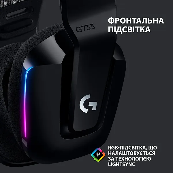 Фото - Гарнитура беспроводная игровая Logitech G733 Black (981-000864)