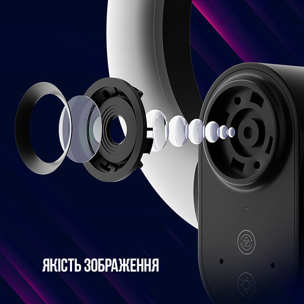 Фото - Веб-камера для компьютера Lorgar Circulus 910 Streaming 5MP 1944p Auto Focus Stereo (LRG-SC910)