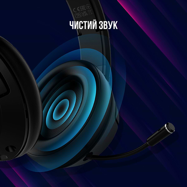Фото - Гарнітура дротова ігрова Lorgar Noah 101 Gaming 3.5mm Black (LRG-GHS101B)