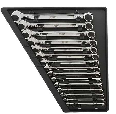 Фото - Набір рожково-накидних ключів Milwaukee MAX BITE 15 шт. (4932464258)