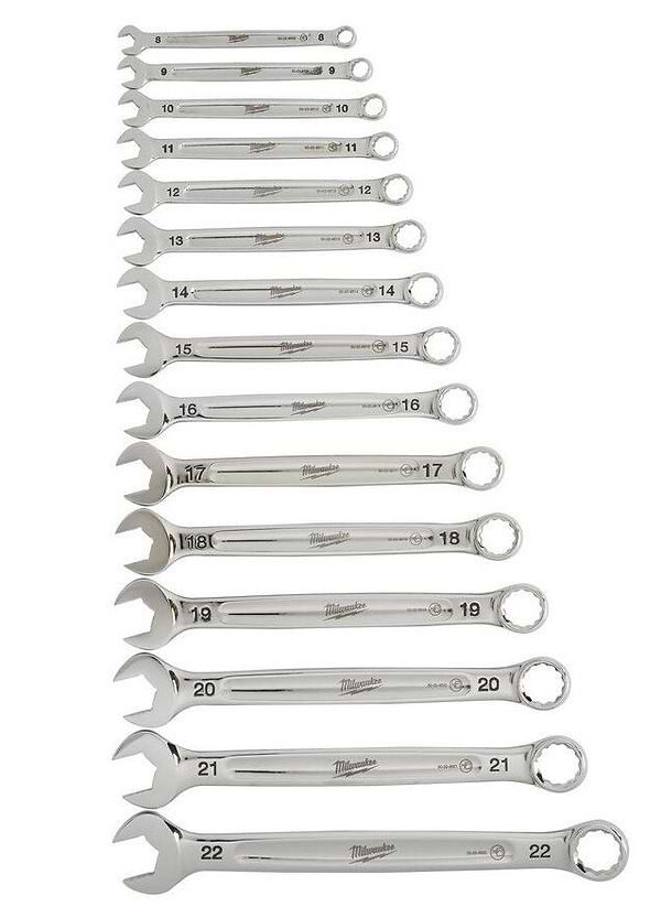 Фото - Набір рожково-накидних ключів Milwaukee MAX BITE 15 шт. (4932464258)