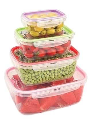 Фото - Набор емкостей для хранения UCSAN PLASTIC LOCK&FIT 4 шт. 0.45х1х2х4 л (106904) Фото - Набор емкостей для хранения UCSAN PLASTIC LOCK&FIT 4 шт. 0.45х1х2х4 л (106904)