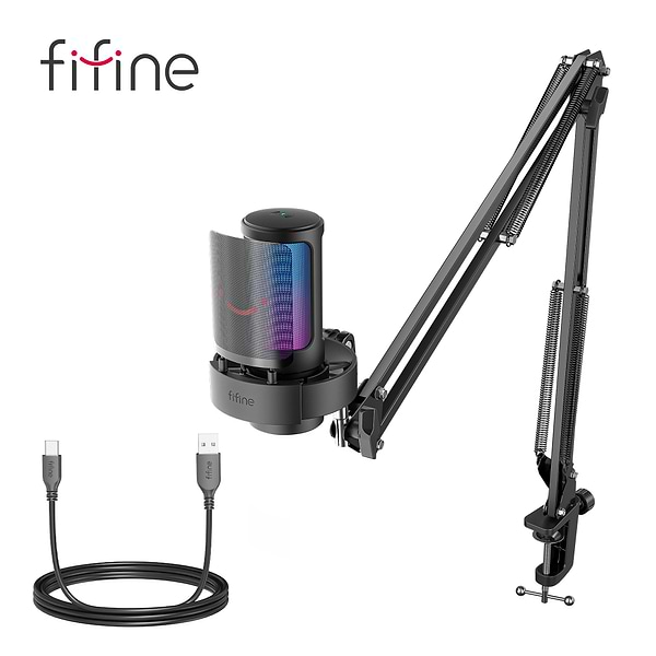 Фото - Мікрофон до комп'ютера Fifine A8T USB Black