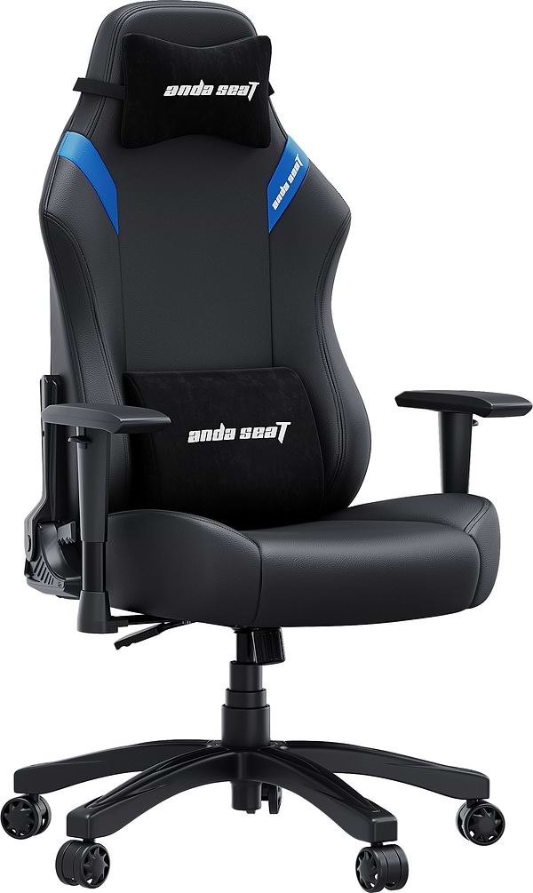 Фото - Кресло для геймеров Anda Seat Luna Size L Black/Blue PVC (AD18-44-BS-PV)
