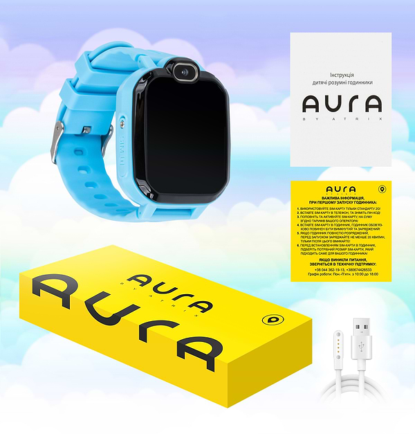 Фото - Дитячий годинник Aura A300 Tracker Blue (AUR-A300-BL)
